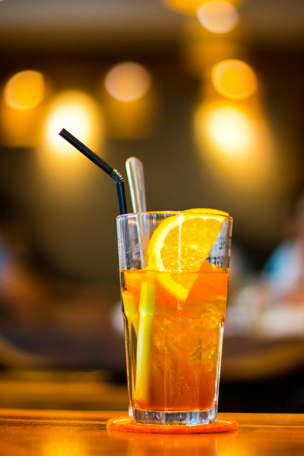 Sea Breeze vodka cocktail with cranberry and grapefruit juice over ice