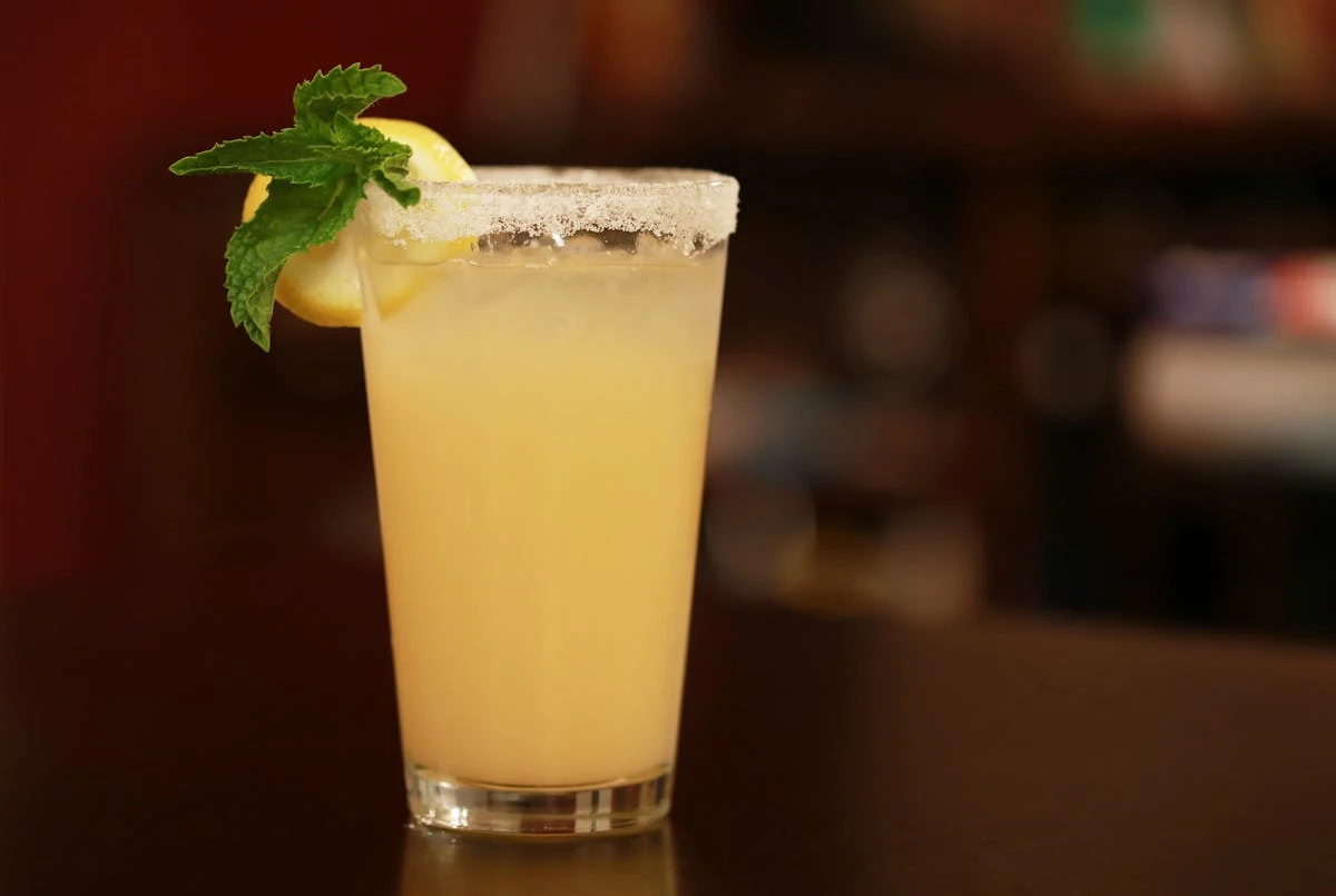 Simple vodka soda style cocktail with lime